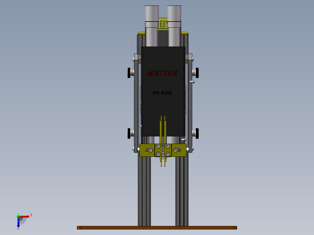 点焊机设计俯视图