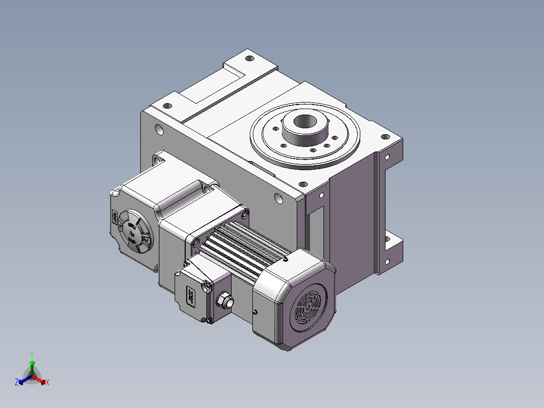 RU140DFH-BZ-T-S750（加销孔）正等轴测图