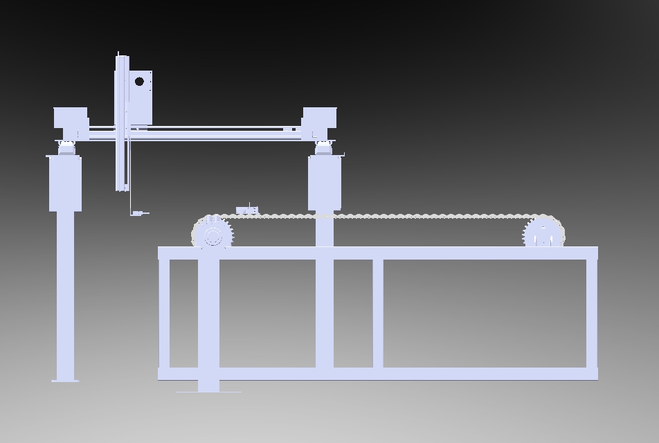 涂装瓶双链自动上料工位流水线