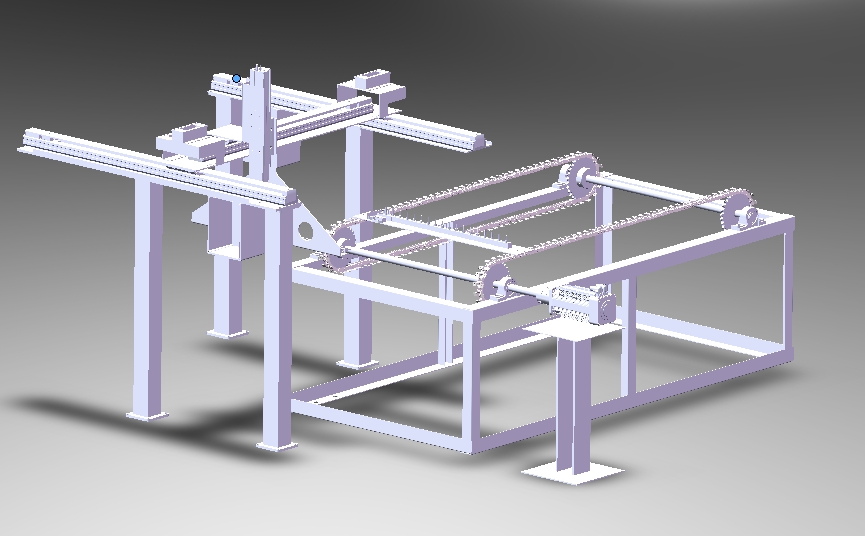 涂装瓶双链自动上料工位流水线