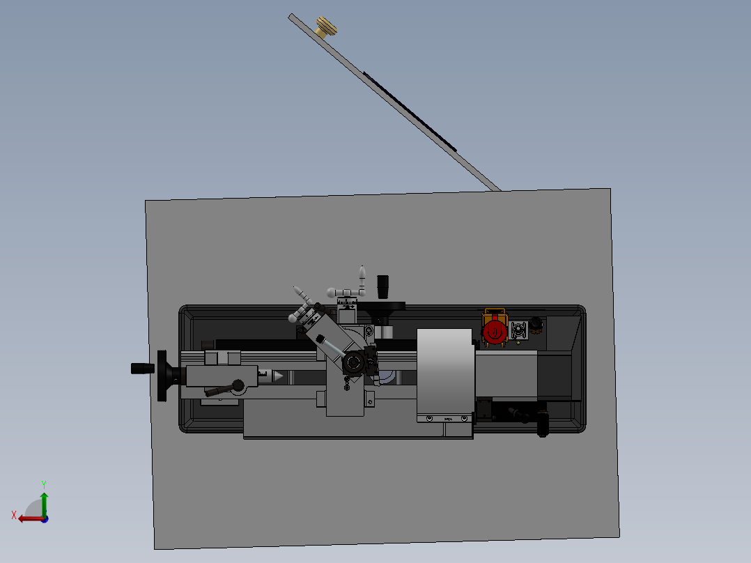 宾福德小型车床后视图