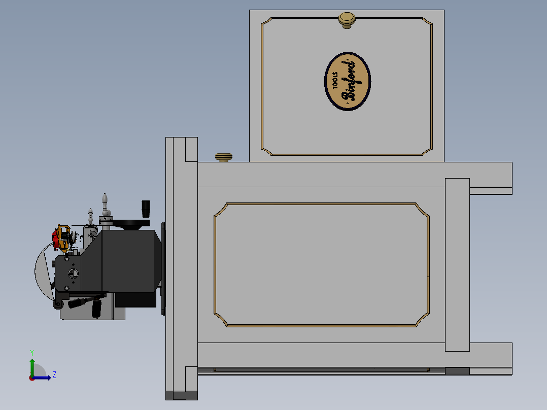 宾福德小型车床左视图