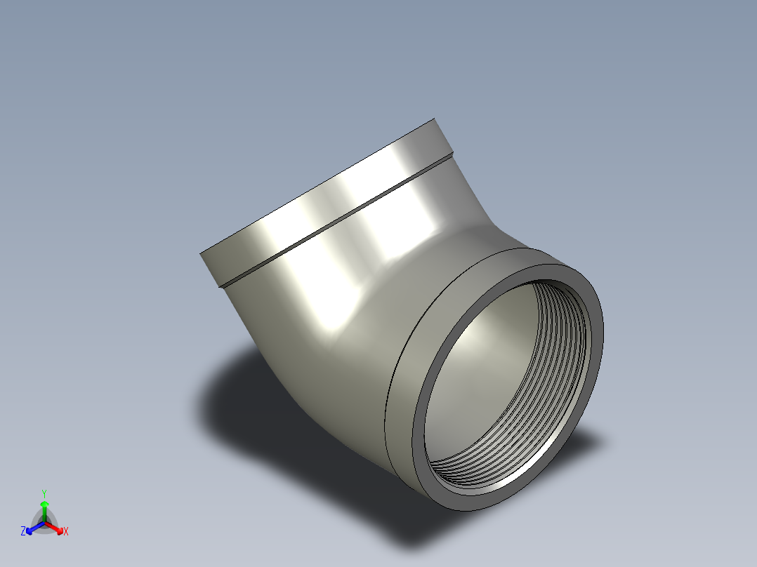 螺纹管弯头-45°等径  DN65