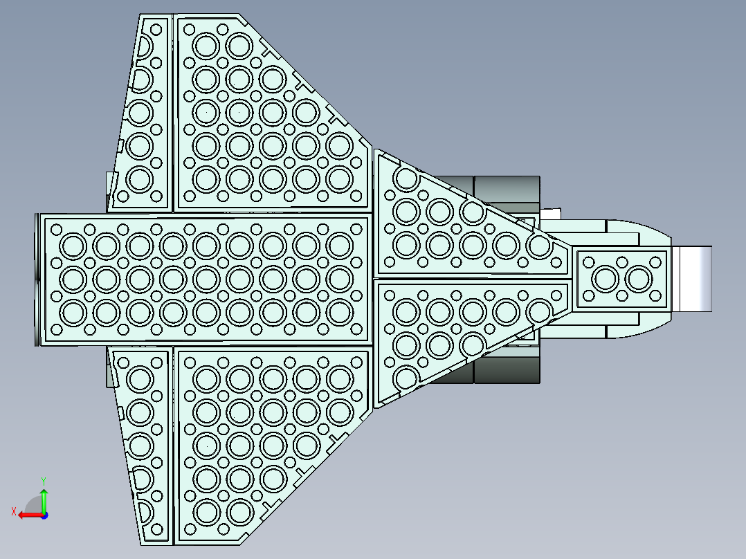 乐高航天飞机 31134后视图