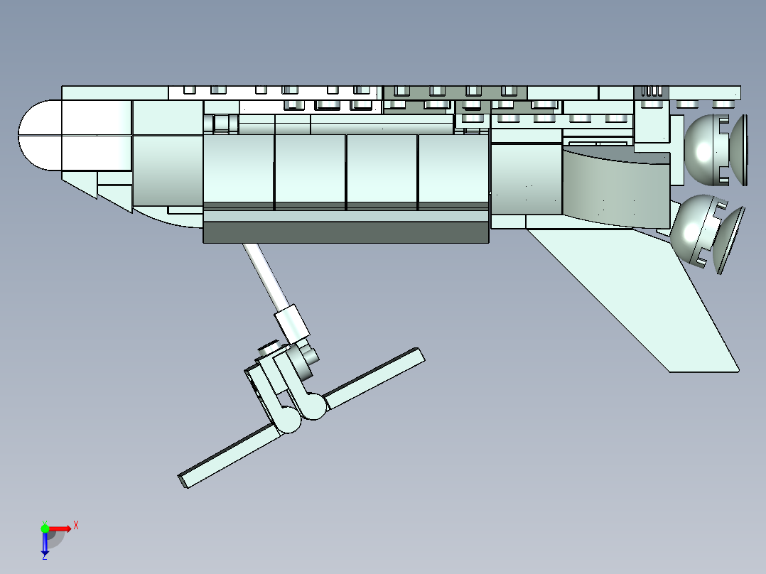 乐高航天飞机 31134俯视图