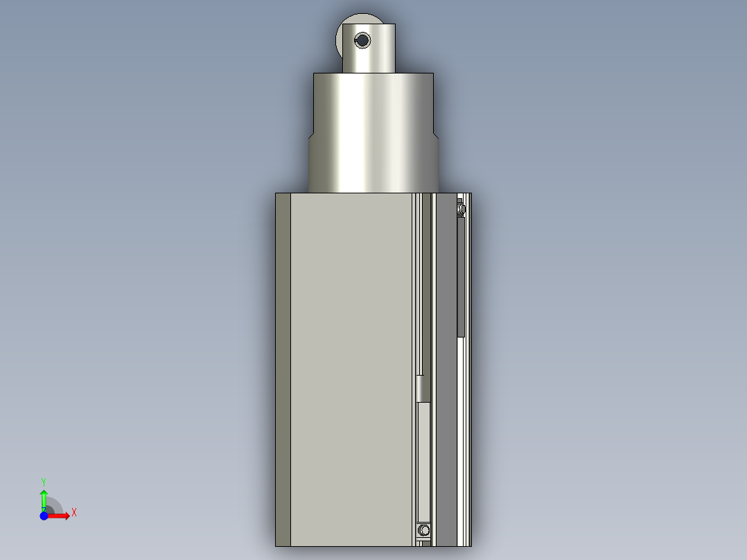 TWQ20x20SR-CS1-GX-2亚德客-阻挡气缸前视图