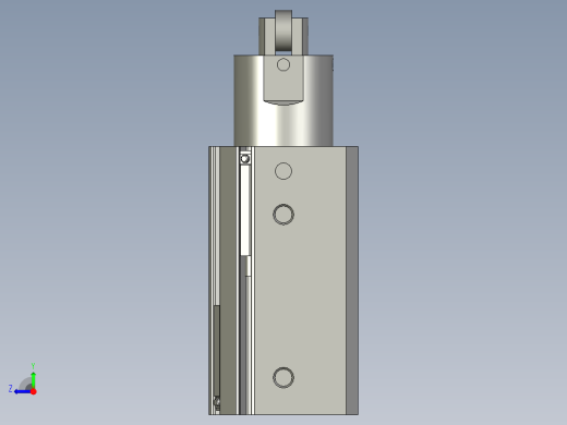 TWQ20x20SR-CS1-GX-2亚德客-阻挡气缸右视缩略图