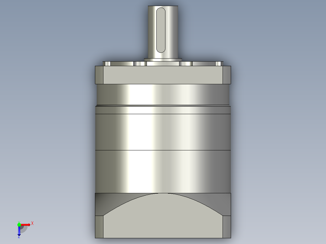 国产减速机PLF090单级三维图俯视图