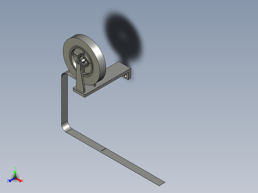 贴胶放料盘机构