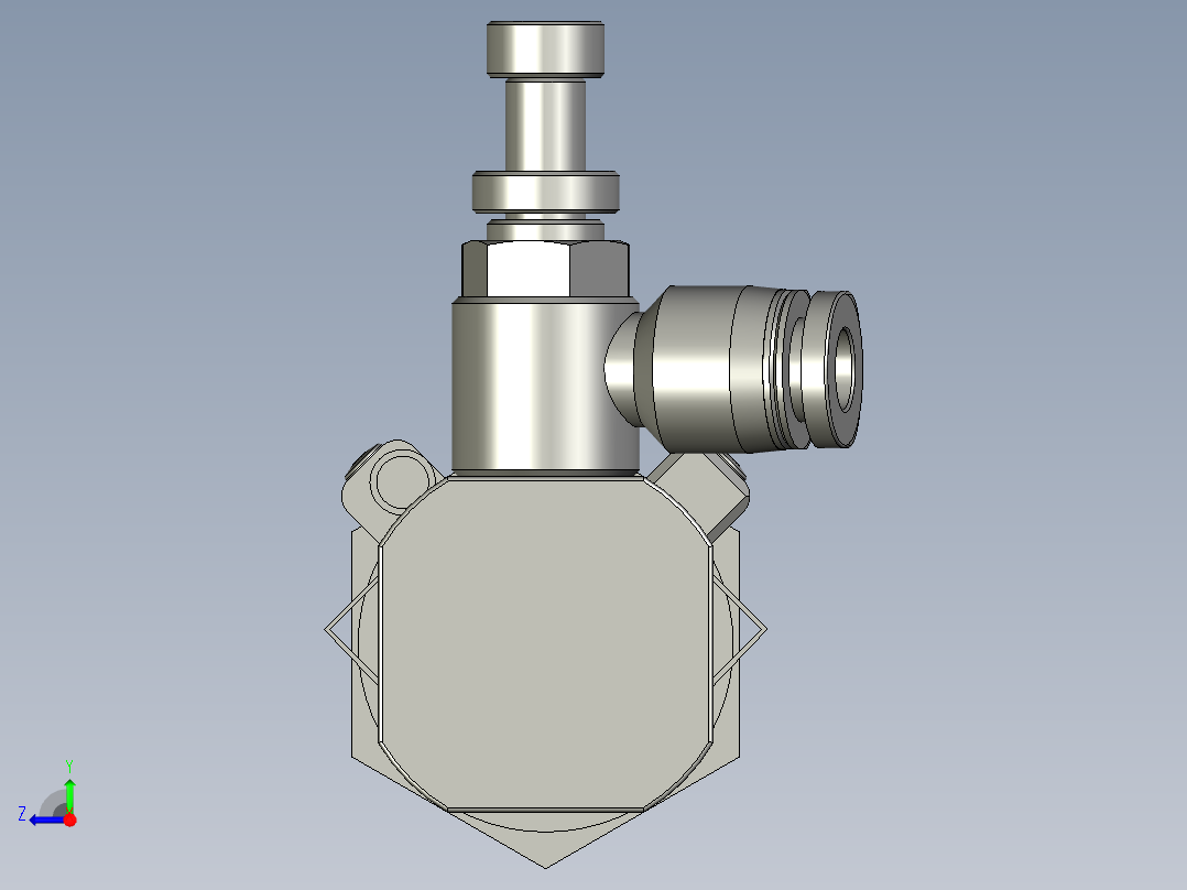 气缸MI20x125SU(0)+(CS1-M-2)右视图