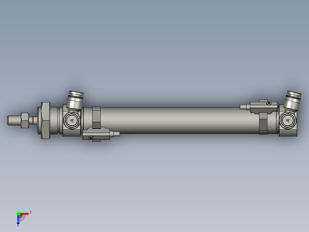 气缸MI20x125SU(0)+(CS1-M-2)俯视图