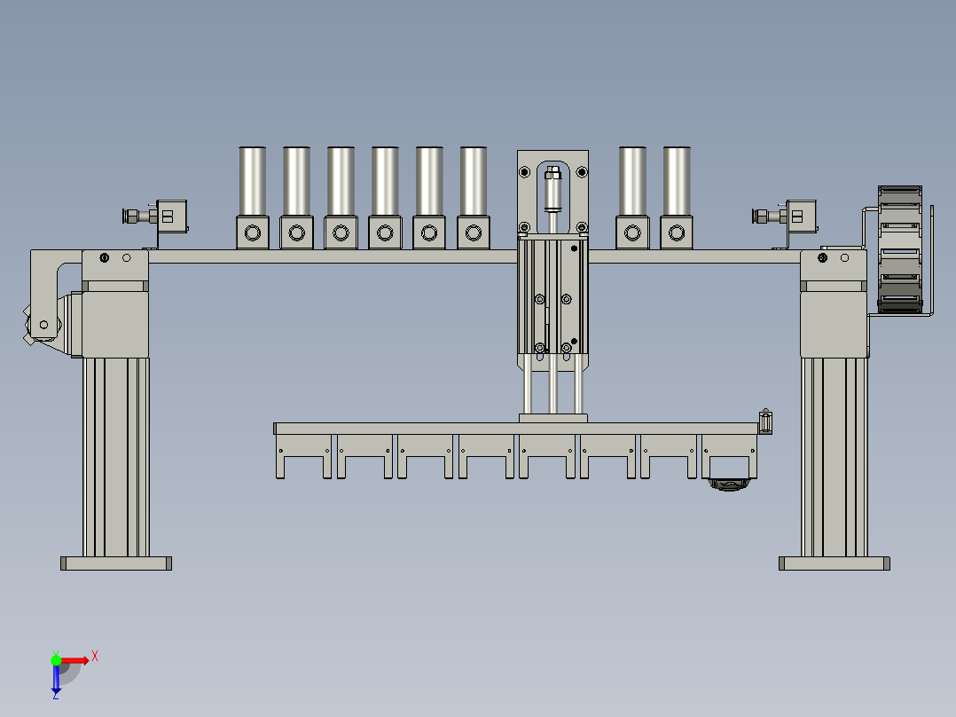 XMGSJSL-A4-001送料组件俯视图