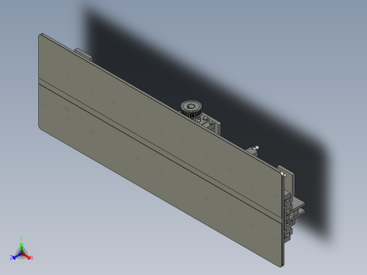 单深双向货叉组合正等轴测缩略图