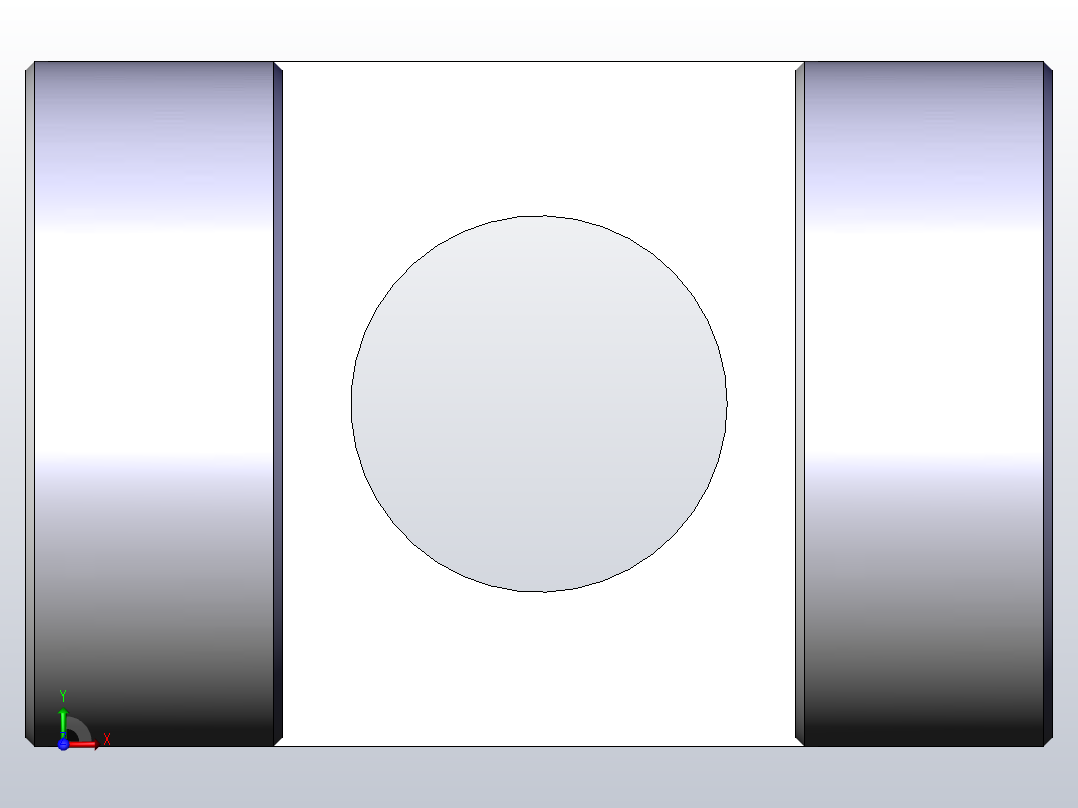 气缸附件Y-08M双肘接头前视图