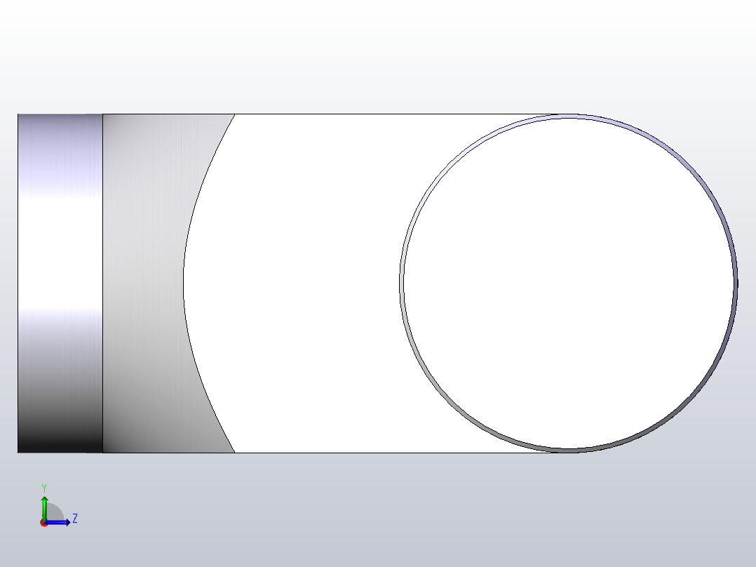 气缸附件Y-08M双肘接头左视图