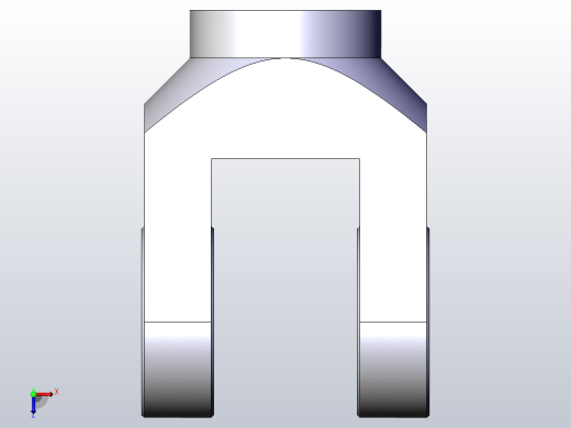 气缸附件Y-08M双肘接头俯视缩略图