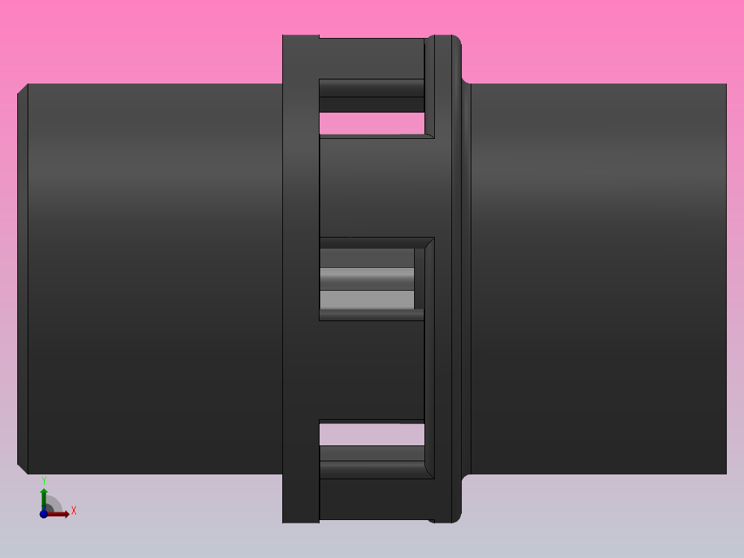 LM型梅花形弹性联轴器_LM10联轴器J170×142／Z70×107前视图