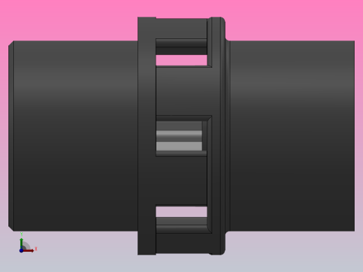 LM型梅花形弹性联轴器_LM10联轴器J170×142／Z70×107前视缩略图