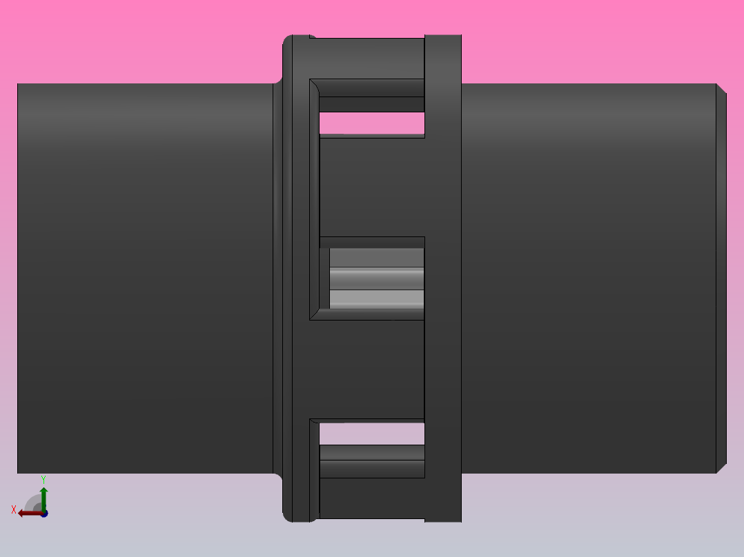 LM型梅花形弹性联轴器_LM10联轴器J170×142／Z70×107后视图