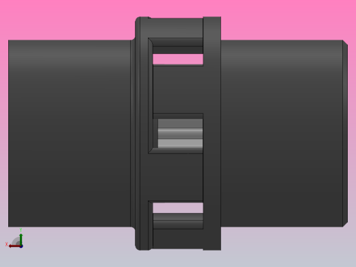 LM型梅花形弹性联轴器_LM10联轴器J170×142／Z70×107后视缩略图