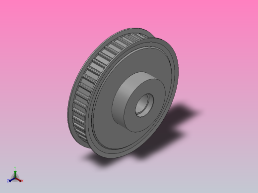 小凸缘型梯形齿同步带轮AT10型[SAT10DB-40-20-da22-ds26-S6-B]