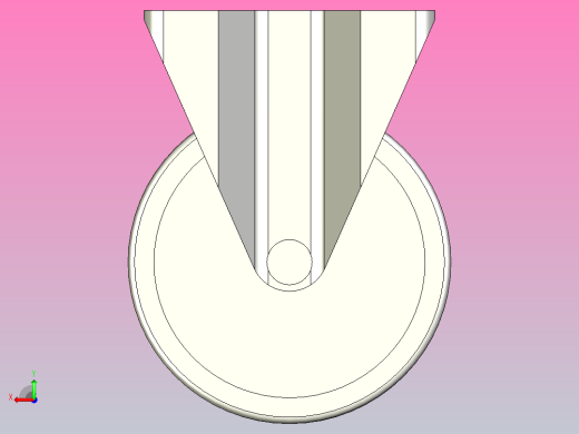 轻载型(20~30kg)固定型脚轮[CALG50-U]后视缩略图