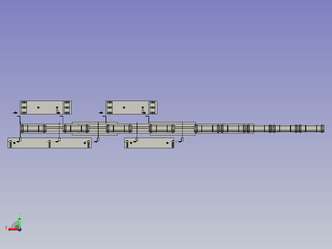 上料定位模组后视图
