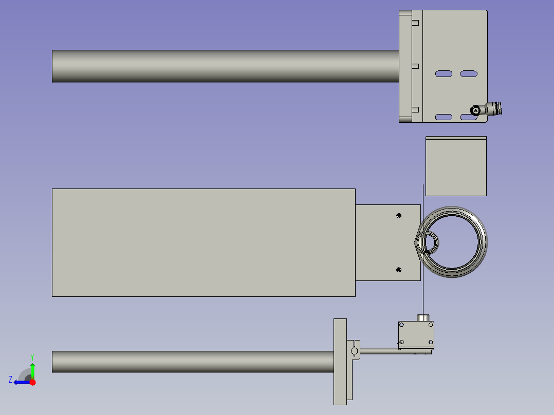 上料定位模组右视图