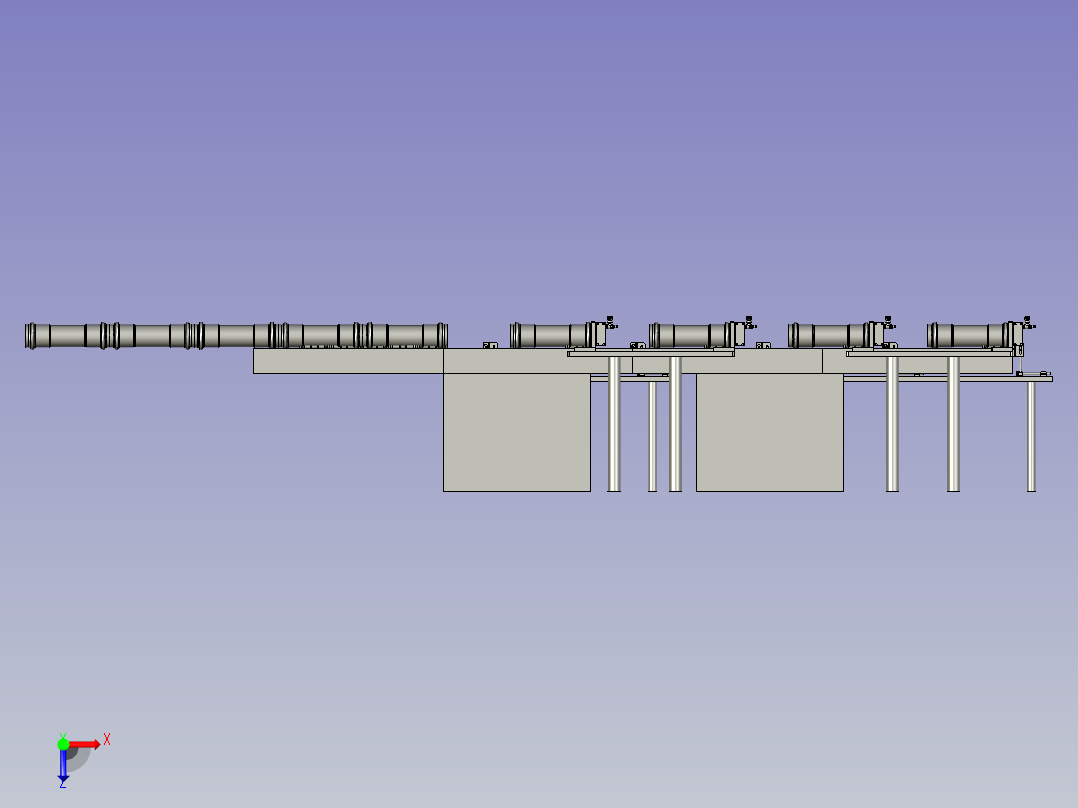 上料定位模组俯视图