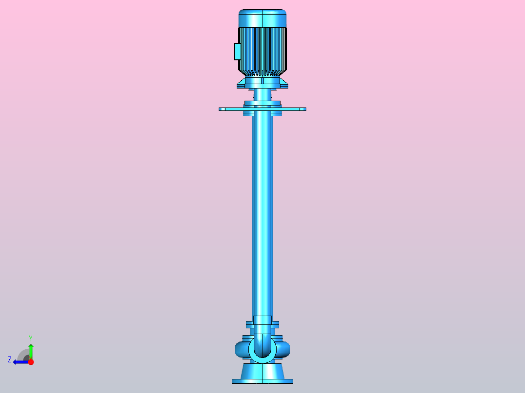 YW系列排污泵[40YW15-15-1.5]右视图