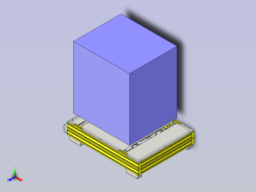一种横移台车组件3D正等轴测缩略图