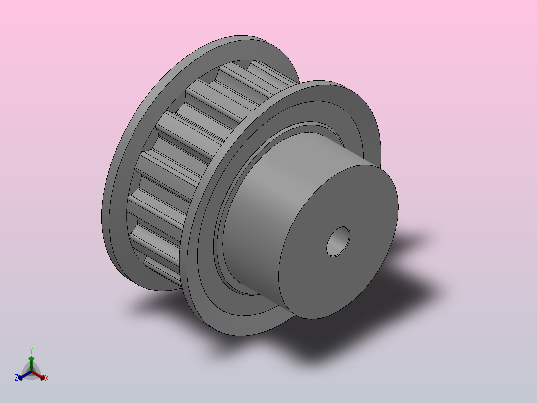小凸缘型半圆弧形齿同步带轮S8M型_SS8MDC-15-15-dc6-A主视图