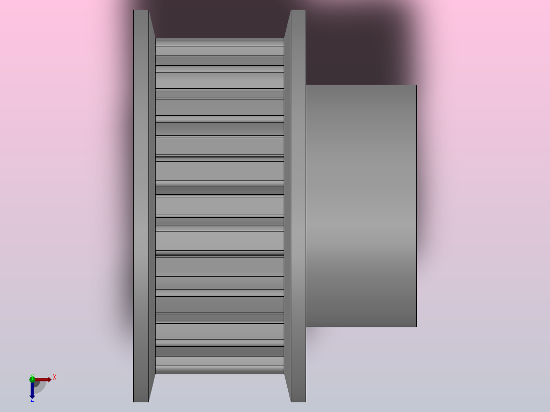 小凸缘型半圆弧形齿同步带轮S8M型_SS8MDC-15-15-dc6-A俯视图