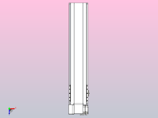 皮带直线轴半封闭可选导轨TPA-HNB-175D-140-L650-LP-Y-P75-N3俯视缩略图