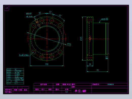 SFS8010滚珠花健、支撑座、滚珠丝杠、交叉导轨、直线模组.dwg