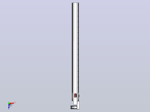 皮带直线轴半封闭可选导轨TPA-HNB-120D-110-L1550-MR-C-P40-N3俯视缩略图