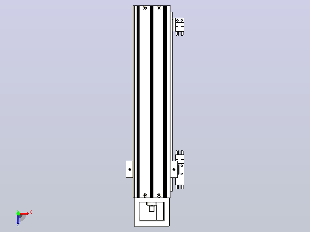 KK60-300S1-F0C 模组 S1短滑座 KK60-S1-F0C 替换上银俯视图