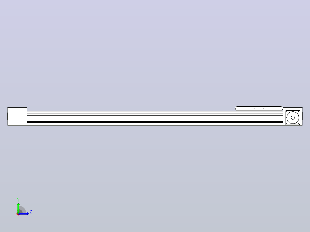 带式直线轴半闭式TPA-ONB-60-140-L850-DL-J60-N3左视图