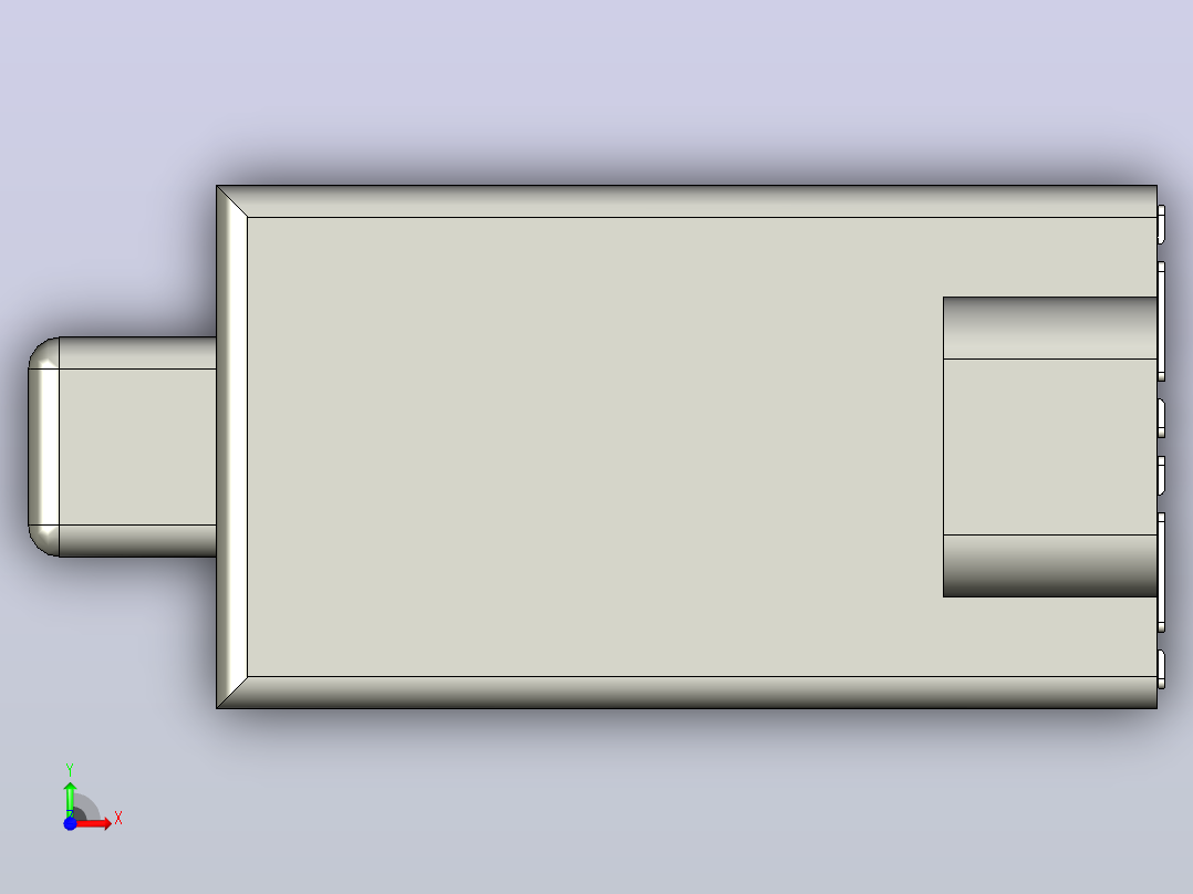 USB-2.0-2端口-类型A-面板安装-110前视图