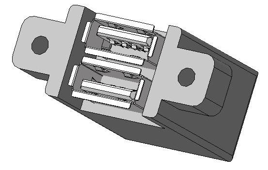 USB-2.0-2端口-类型A-面板安装-110