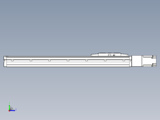 滚珠丝杠直线轴内置导轨TPA-GCR-120-1610C-L450-M-M40-N3左视缩略图