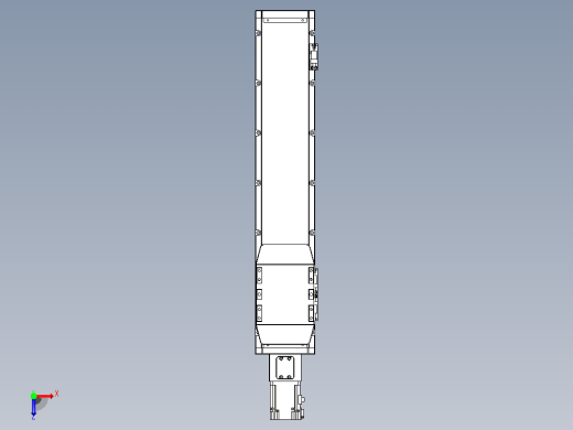 滚珠丝杠直线轴内置导轨TPA-GCR-120-1610C-L450-M-M40-N3俯视缩略图