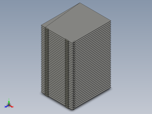 cpu处理器散热器12正等轴测缩略图