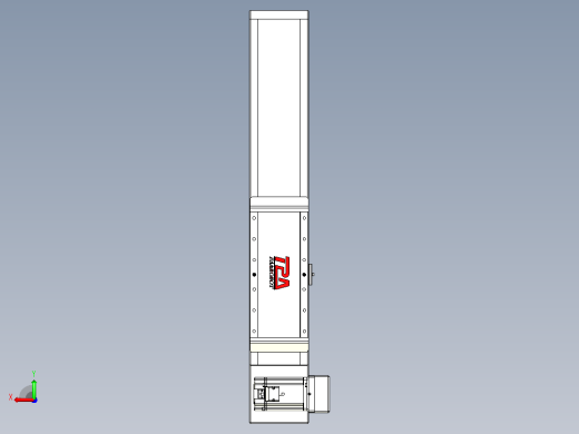 伺服电机集成皮带传动直线执行器TPA-OCB-140-256-L250-RU-P75-N3后视缩略图