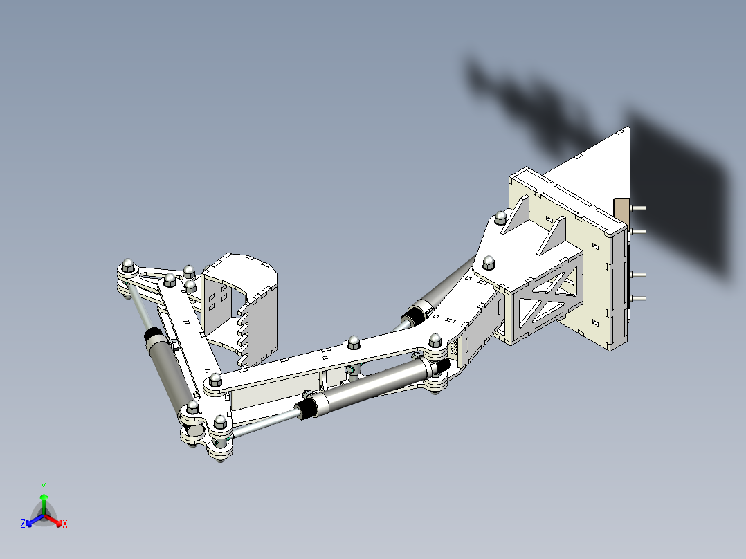 挖掘机抓斗伸缩臂玩具