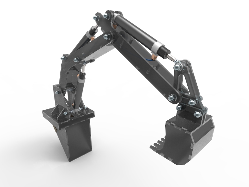 挖掘机抓斗伸缩臂玩具