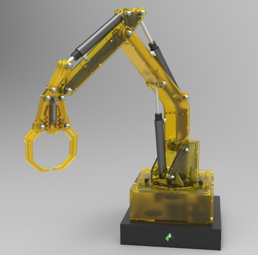 挖掘机抓斗伸缩臂玩具