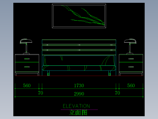 家装类CAD土块(二)--FH01013D
