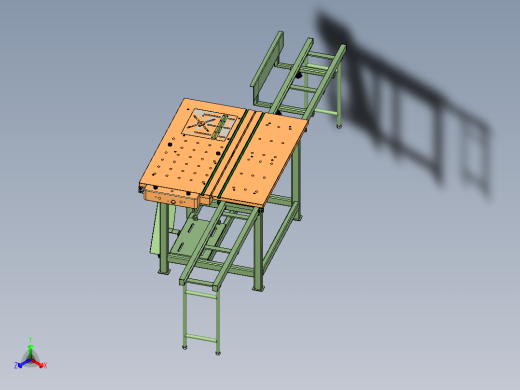 圆锯一体工作台3D图纸 INVENTOR设计 附STP
