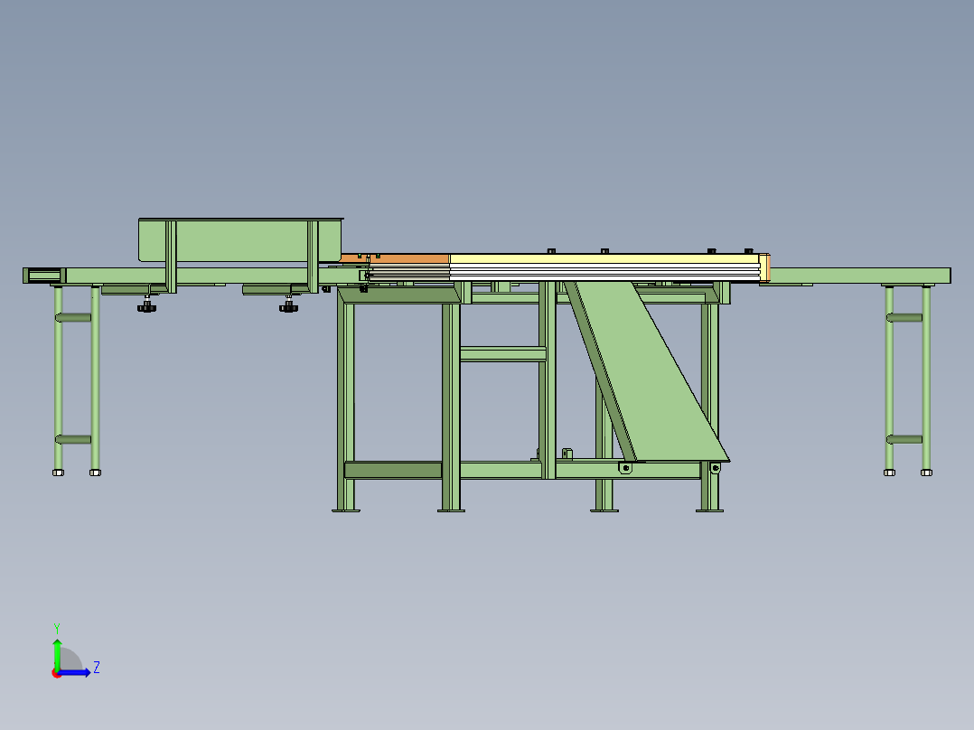 圆锯一体工作台3D图纸 INVENTOR设计 附STP左视图
